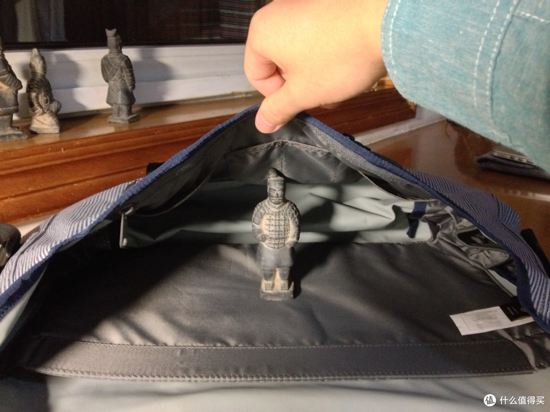 Timbuk2 天霸 2014蓝白条纹经典款信使包 懒人初入手