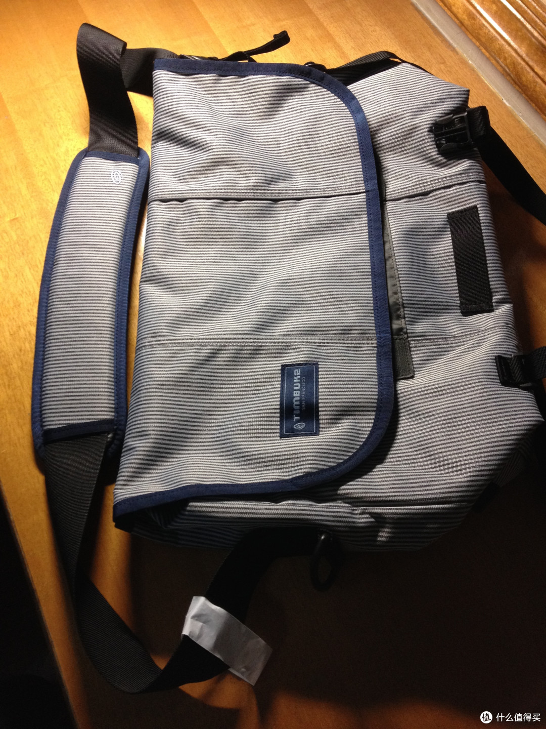 Timbuk2 天霸 2014蓝白条纹经典款信使包 懒人初入手