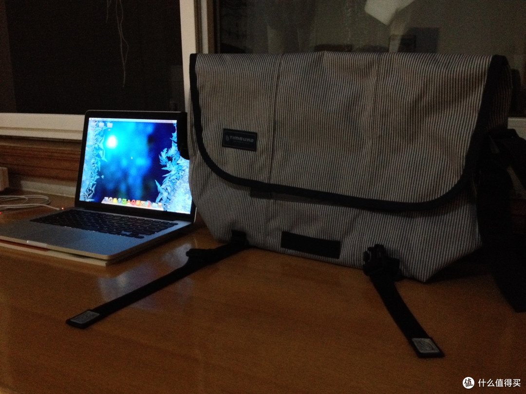 Timbuk2 天霸 2014蓝白条纹经典款信使包 懒人初入手