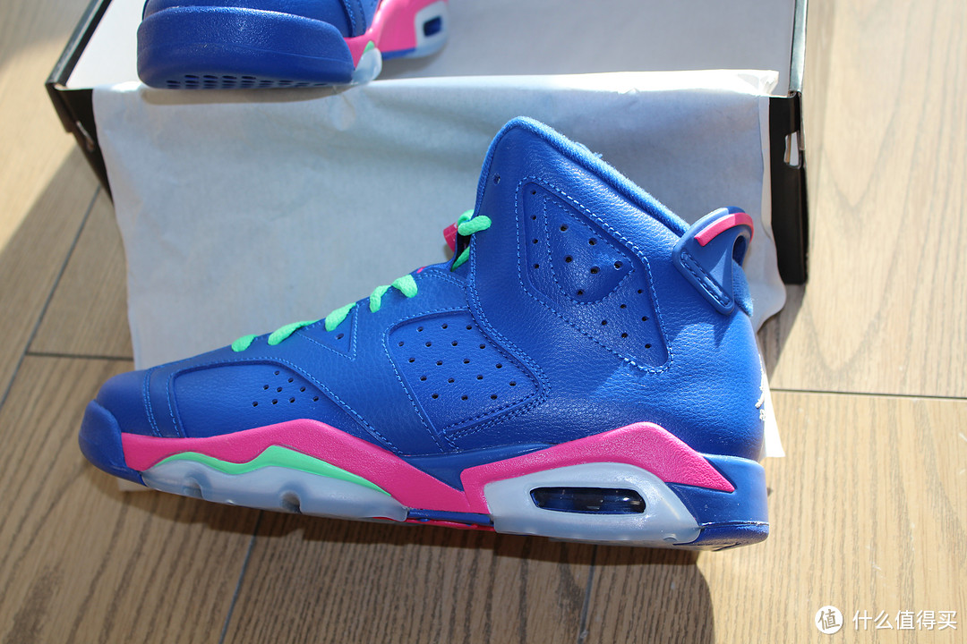 非常意外购入的：Nike 耐克 Air Jordan AJ6 粉冰蓝 女子篮球鞋