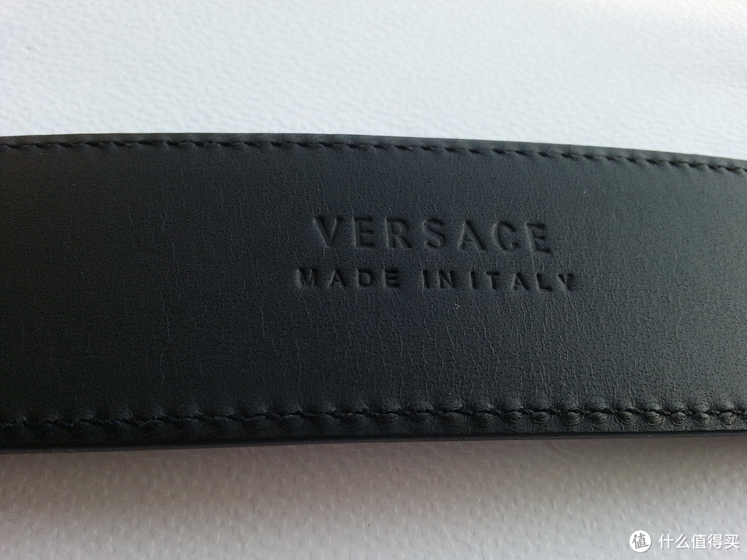 官网入手 人肉带回 Versace 范思哲 牛皮男款针扣腰带 DCU4408-DVTP1 D25HP