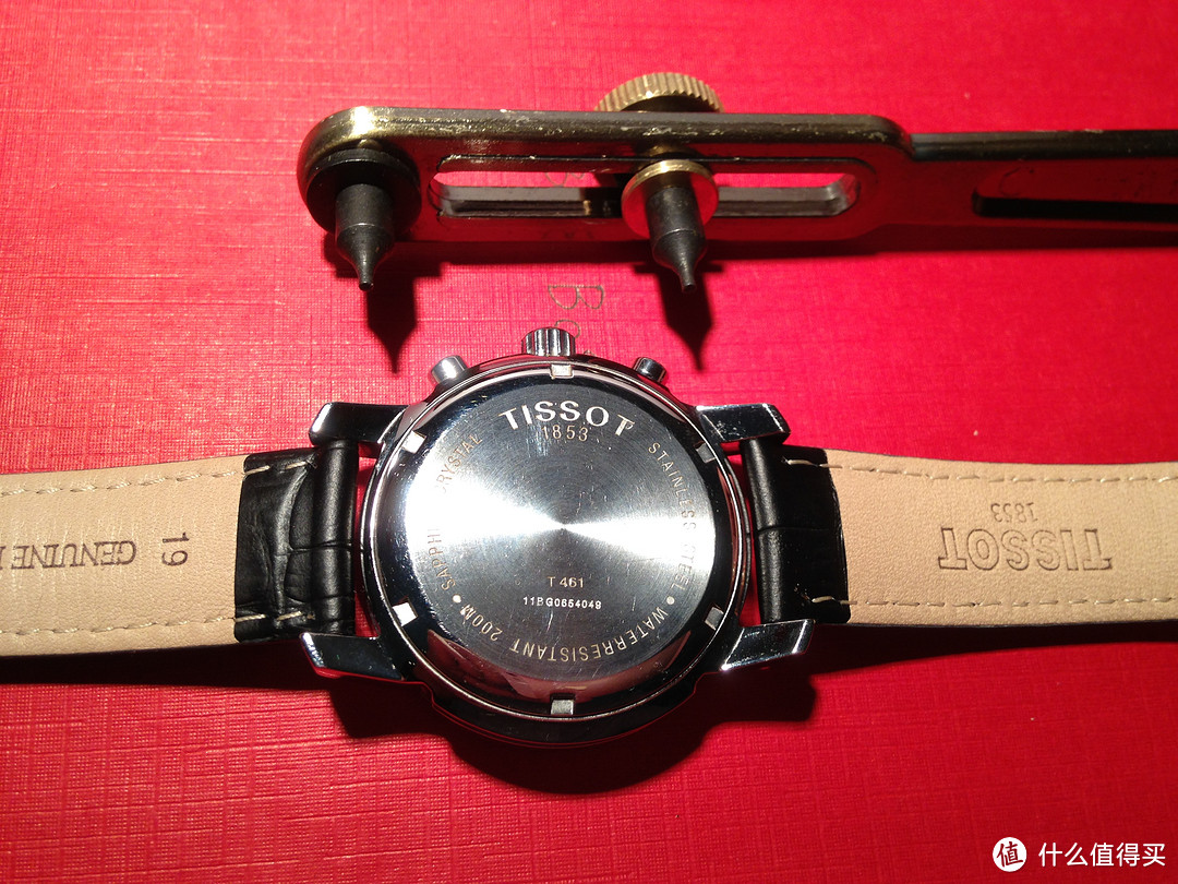 TISSOT 天梭 PRC200系列 石英男表 T055.417.11.057.00，自己动手换表电池与表带