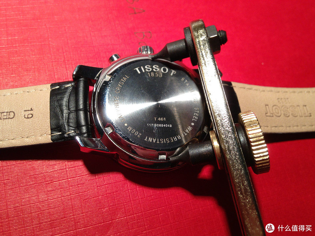 TISSOT 天梭 PRC200系列 石英男表 T055.417.11.057.00，自己动手换表电池与表带