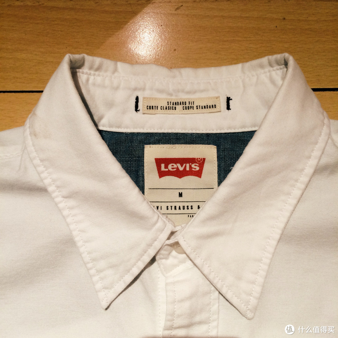 囧衣的救赎：官网购入 Levi's 李维斯 白蓝渐变工装衬衫 & 513 森林绿长裤