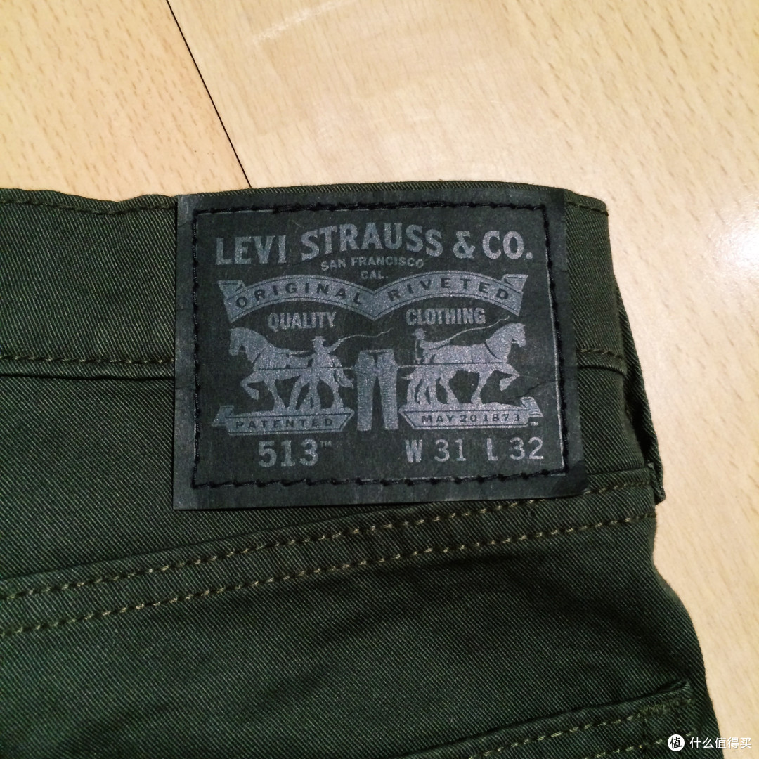 囧衣的救赎：官网购入 Levi's 李维斯 白蓝渐变工装衬衫 & 513 森林绿长裤