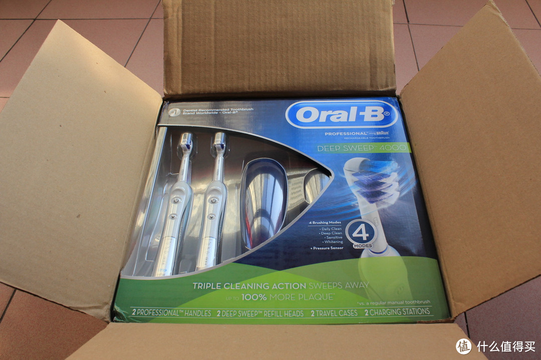 人生第一把电动牙刷：Oral-B 欧乐B 4000型/D29 电动牙刷