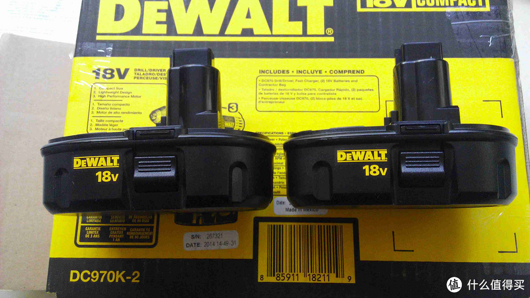 DEWALT 得伟 DC970K-2 电钻套装