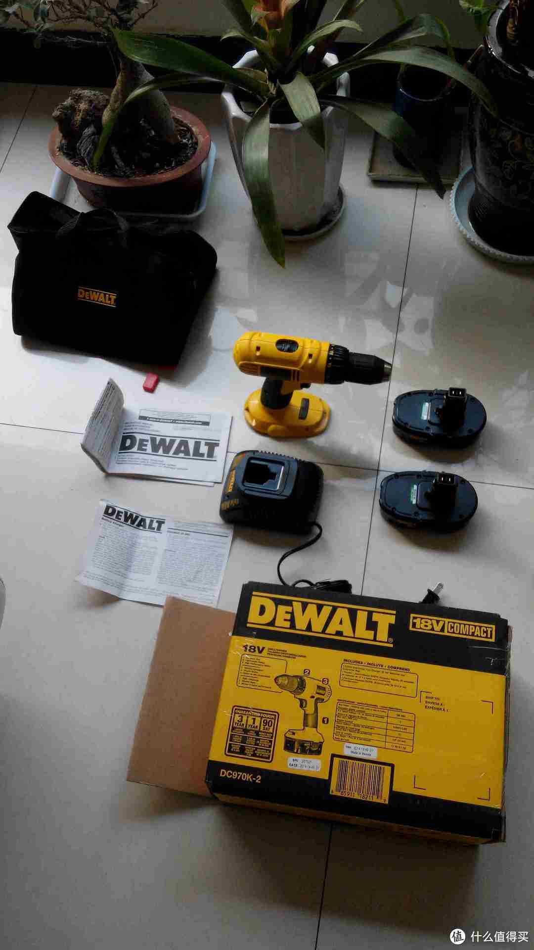 DEWALT 得伟 DC970K-2 电钻套装