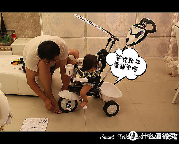 萌娃养成记：Smart Trike 儿童三轮车 奶牛款 试驾