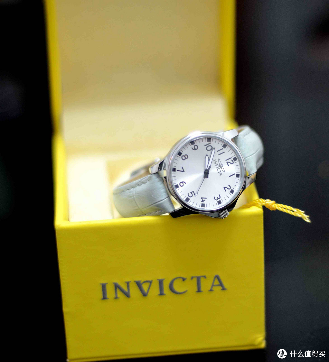 复古文艺小清新：Invicta Speciality Timber Wolf Genuine 女款石英皮带腕表 17095-1