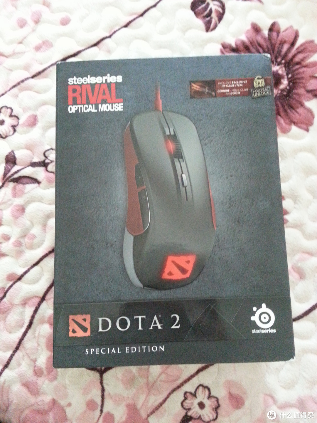 steelseries 赛睿 rival Dota2 Edition 游戏鼠标 开箱简单拆解 & 手动解决瑕疵