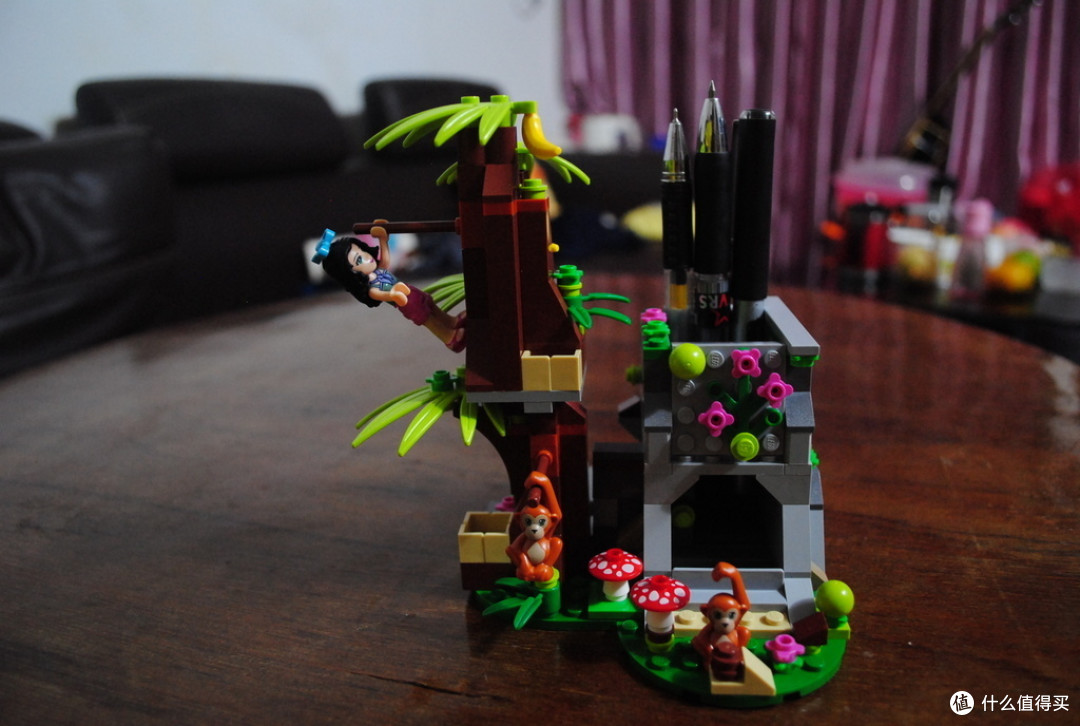 LEGO 乐高 Friends系列 41032 丛林急救摩托车X2,合体变笔筒