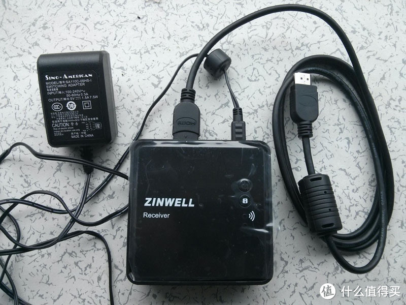 高大上的 ZINWELL 无线 HDMI 迷你3D影音传输器