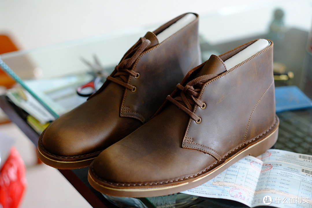 近期入的两双鞋:Clarks 其乐 Bushacre 2蜜蜡色 + Salomon 萨洛蒙conquest GTX