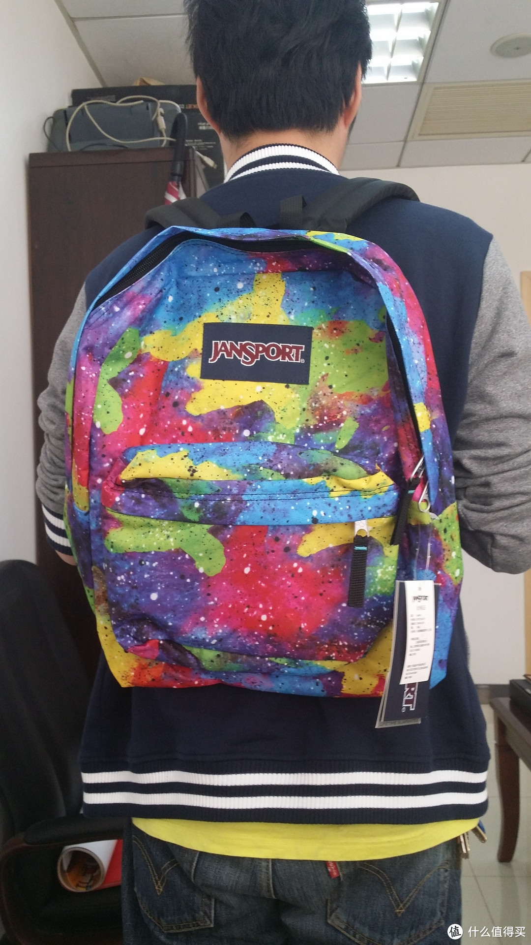 星空，我心中你的样子！jansport T501ZF6  星空版 双肩背包