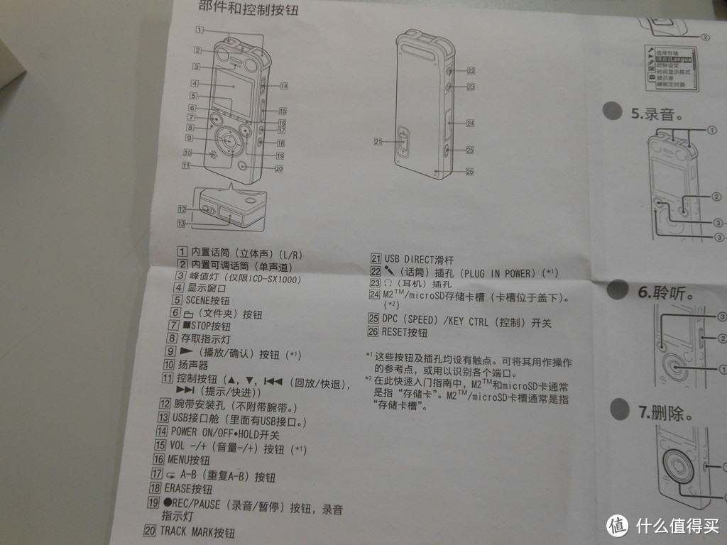 笔记不用笔：SONY 索尼 ICD-SX734 数码录音棒