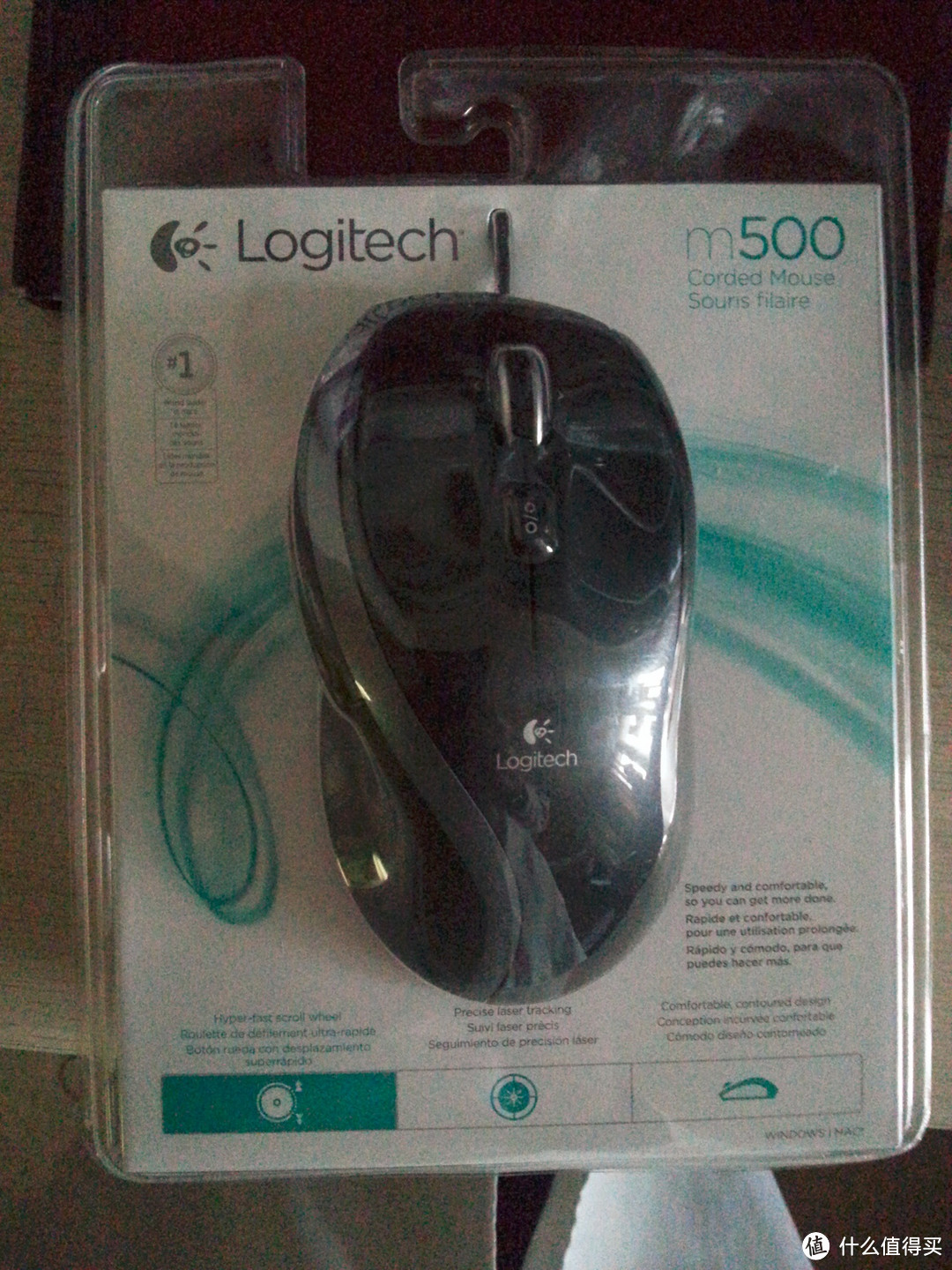 经典“歪把子”！美亚直邮 Logitech 罗技 Corded Mouse (M500) 有线鼠标