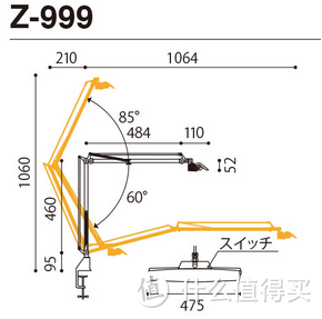 日淘 山田照明 Z-999GY 台灯，附护眼台灯选购Tips