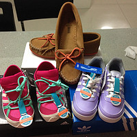 6PM购入adidas 阿迪达斯 Boat Lace、Orion 2 童鞋 & Minnetonka 迷你唐卡 Kilty Moc 平底鞋