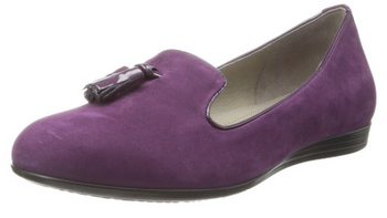 6pm入手 ECCO 爱步 touch 15 tassel 紫色魅力 芭蕾鞋