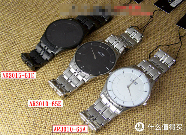 黑 · 轻 · 薄：CITIZEN 西铁城 AR3015-53E 光动能腕表