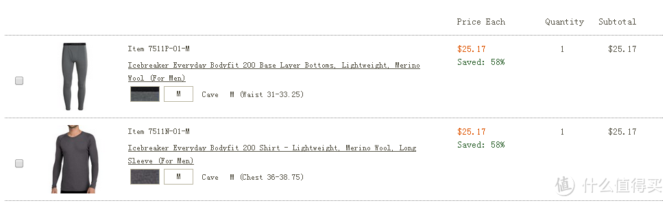 海淘Icebreaker 破冰者 Everyday Bodyfit 200 Shirt 美利奴羊毛内衣套装，尺码说明