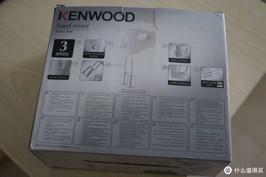 小巧轻便：KENWOOD 凯伍德 HM220 打蛋器评测