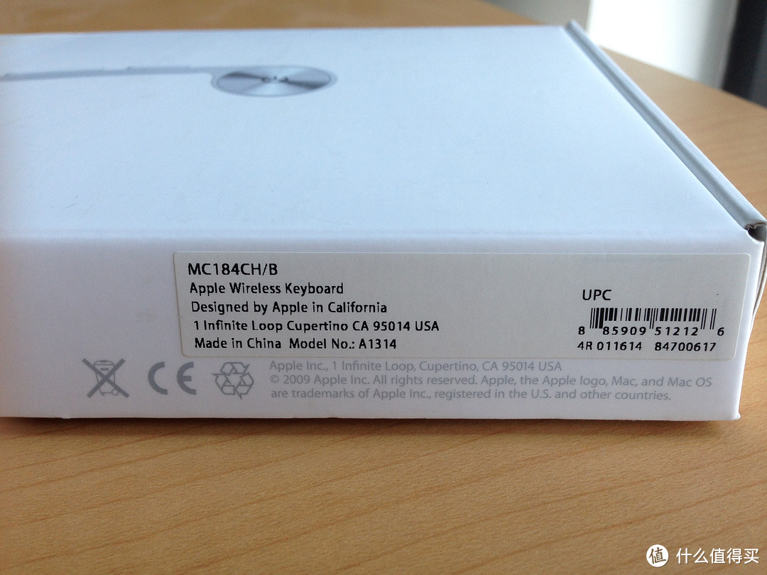 Apple 苹果 MC184CH（A1314）蓝牙键盘