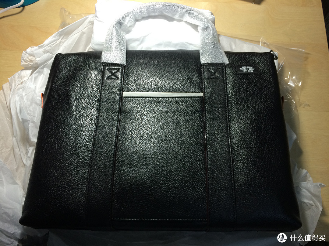 East Dane 七五折购入Jack Spade Mason Leather Davis Briefcase 男款荔枝纹皮公文包