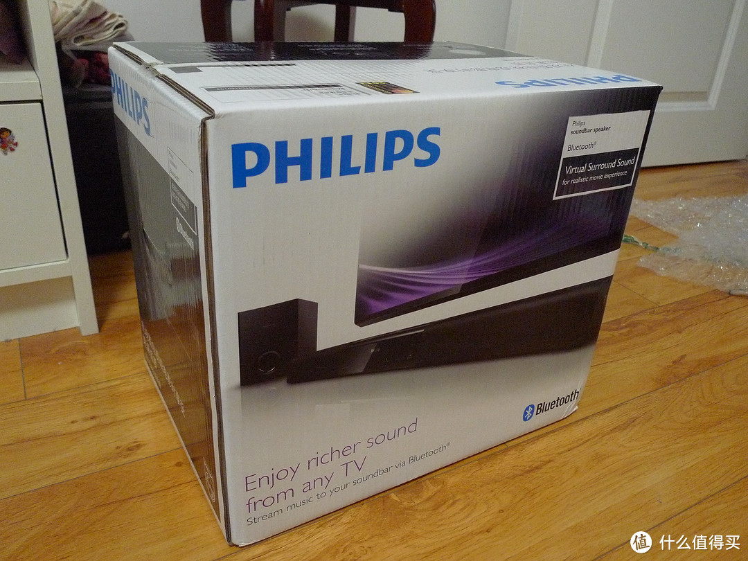 中信福利：第二批 PHILIPS 飞利浦 HTL2160 无线蓝牙声吧 到货开箱