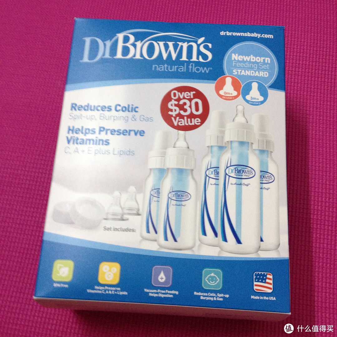 Dr. Brown's BPA Free 布朗博士 新生儿奶瓶套装 海淘直邮到手