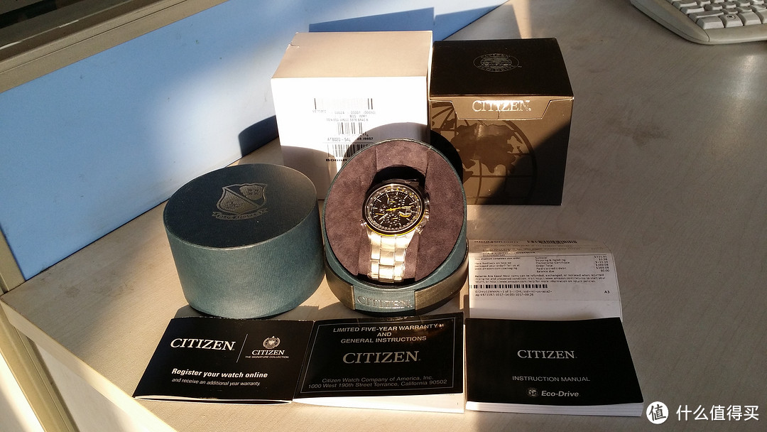 CITIZEN 西铁城 光动能电波表蓝天使 AT8020-54L