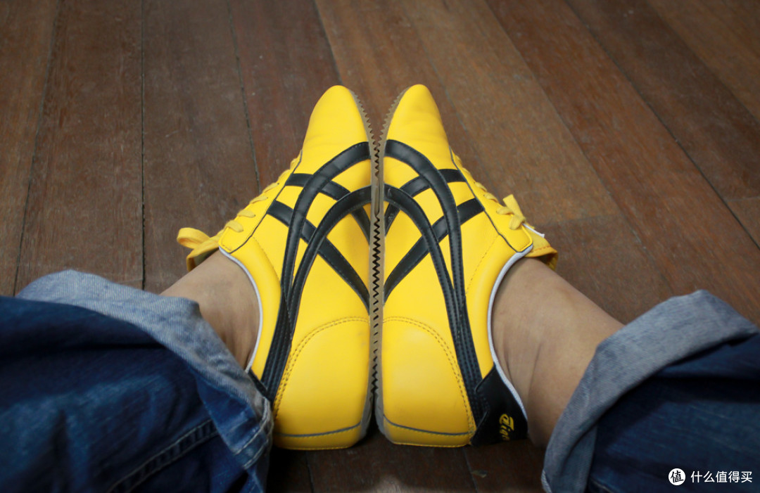 亮骚和赤足的快感:6pm海淘Onitsuka Tiger 鬼冢虎 Tai Chi Le 黄黑复古休闲鞋