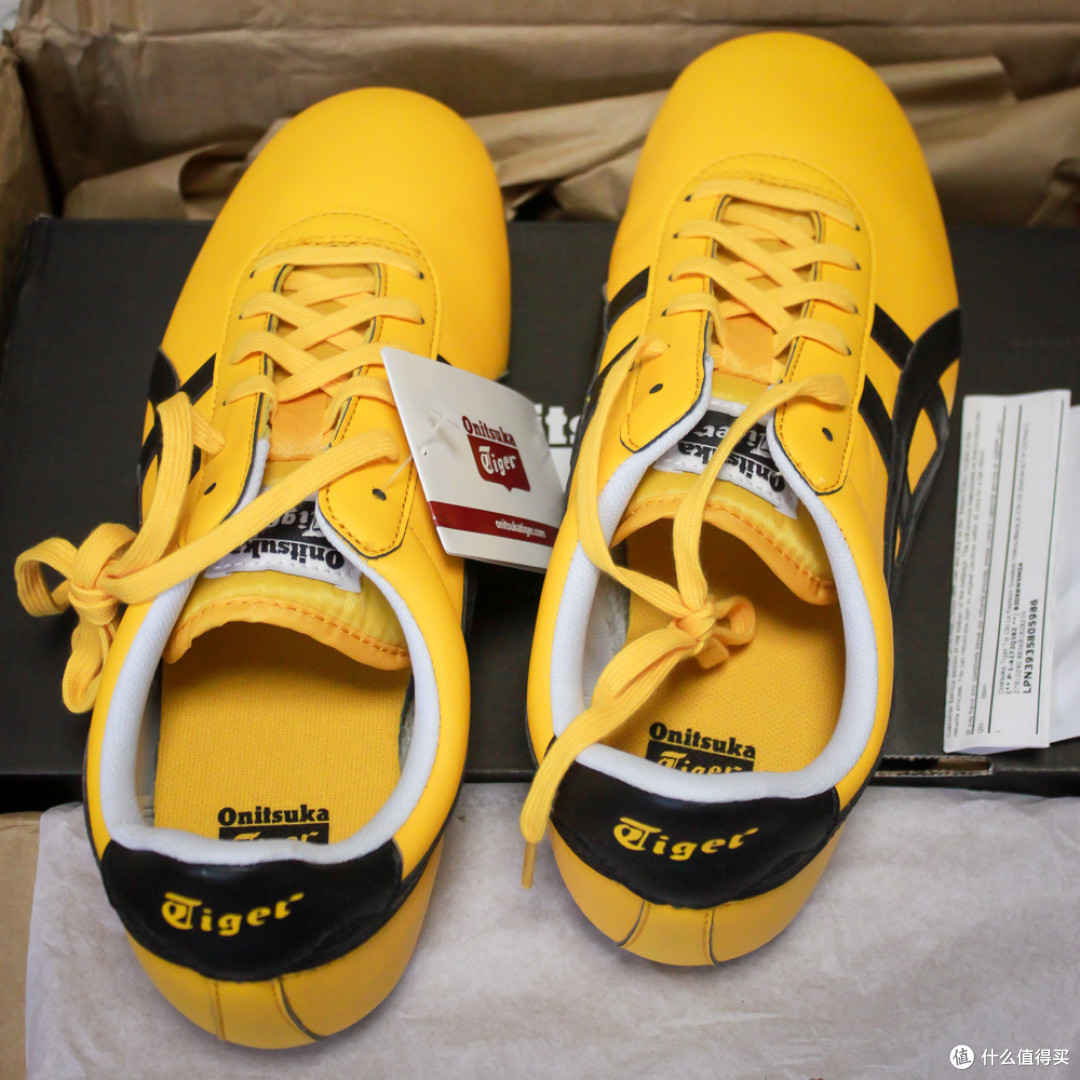 亮骚和赤足的快感:6pm海淘Onitsuka Tiger 鬼冢虎 Tai Chi Le 黄黑复古休闲鞋