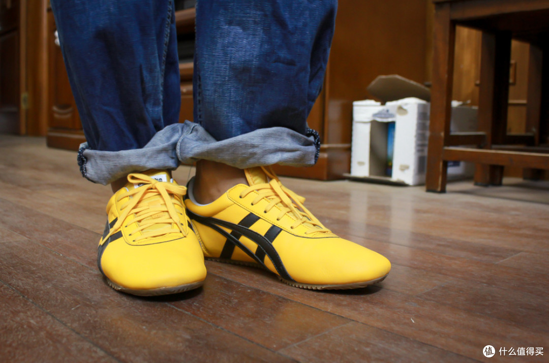 亮骚和赤足的快感:6pm海淘Onitsuka Tiger 鬼冢虎 Tai Chi Le 黄黑复古休闲鞋