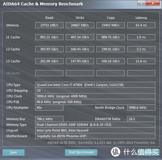 为默频4G充值信仰——英特尔 i7 4790K+技嘉 B85 Phoenix 主板 开箱解析及简测 & 4790K简易降压降温教程