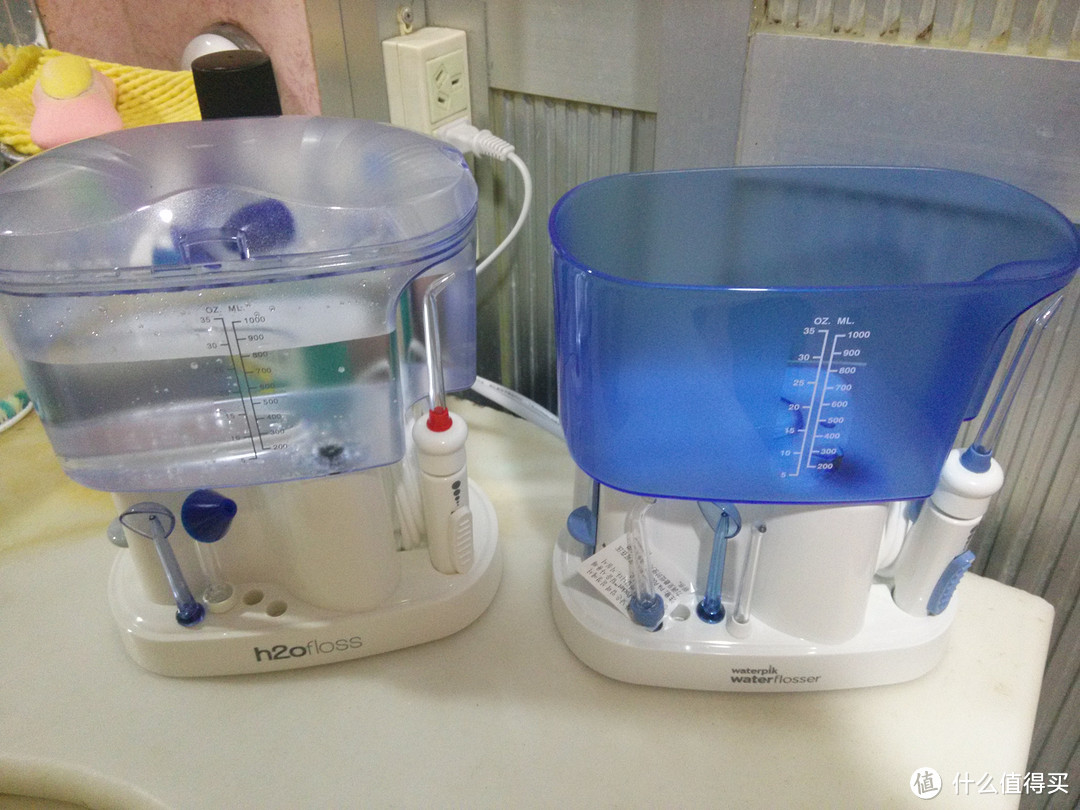 h2ofloss 惠齿 hf-7 冲牙器 & Waterpik 洁碧 WP-70EC 水牙线 使用体验与简单对比