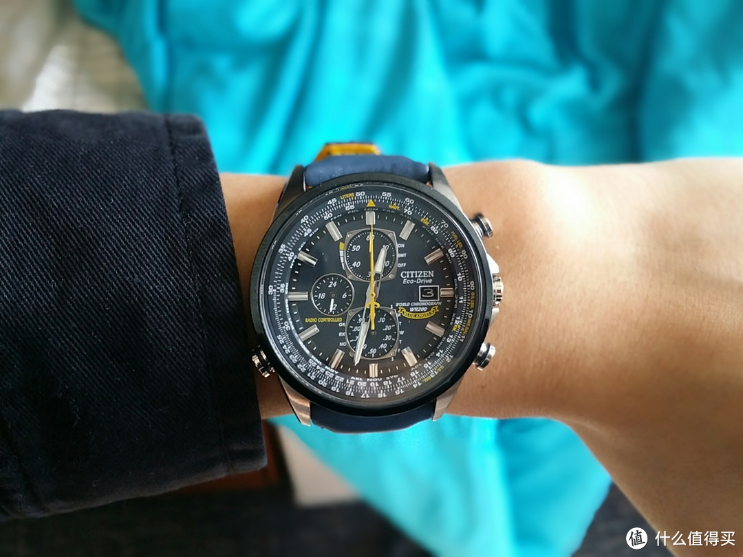 第一块真正意义上的手表：Citizen 西铁城 男款 蓝天使 光动能腕表 AT8020-03L