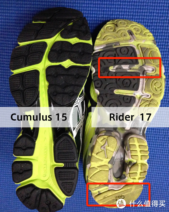 双雄：Asics 亚瑟士GEL-Cumulus 15 VS MIZUNO 美津浓 WAVE RIDER 17 — 日系次*级缓震型跑鞋对比评测