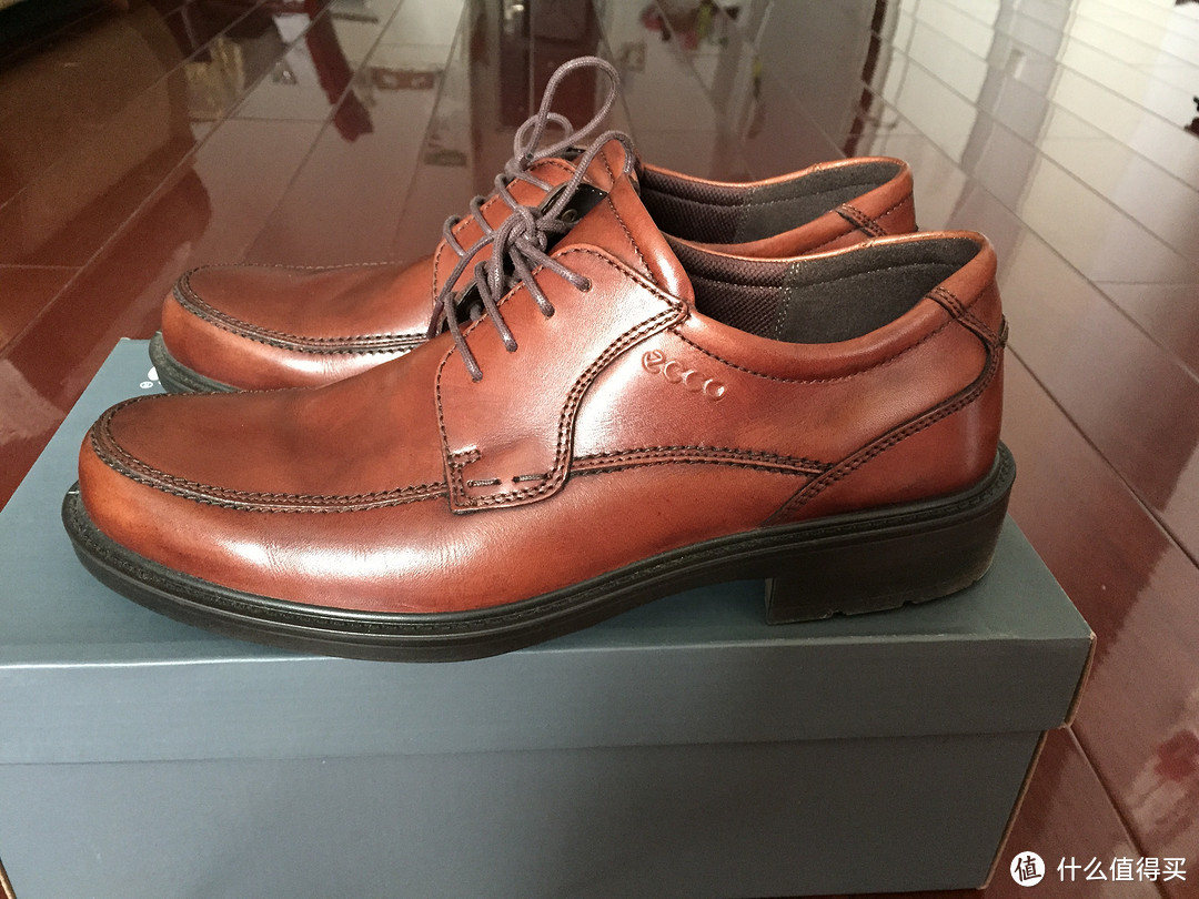 亚马逊直邮首次小坑汇报：ECCO 爱步 Men's Boston Lace-Up 休闲皮鞋