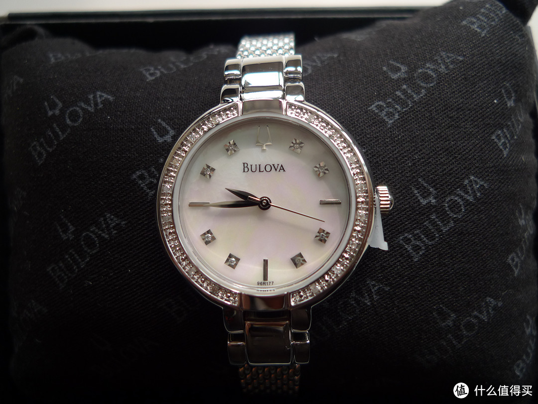 你有柔情似水我有坚强如钢：BULOVA 宝路华 96R177 女款镶钻时装腕表