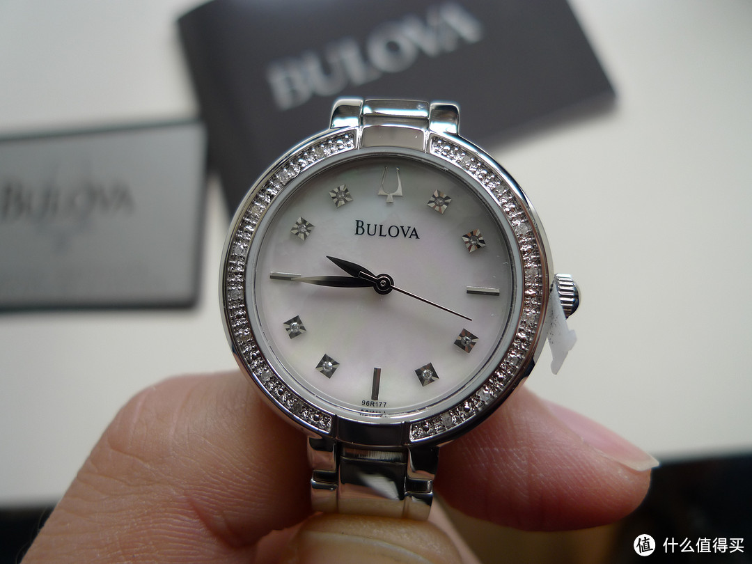 你有柔情似水我有坚强如钢：BULOVA 宝路华 96R177 女款镶钻时装腕表