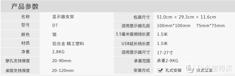 调节方便质量靠谱：Loctek乐歌D7显示器支架测评