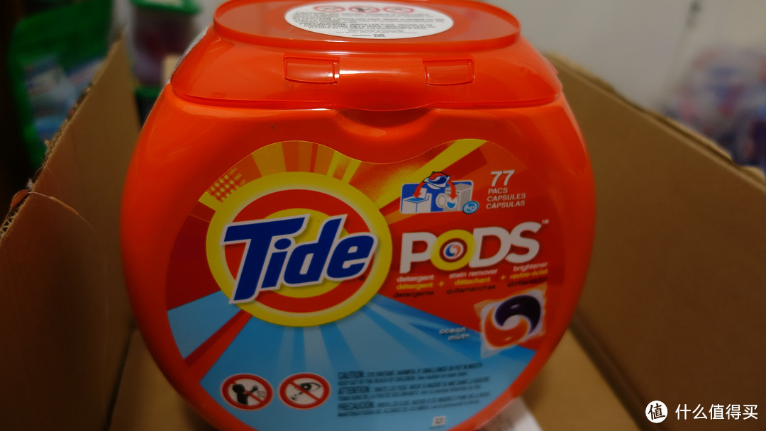 Tide 汰渍 Pods Detergent Ocean Mist 77 Count 三色洗衣球