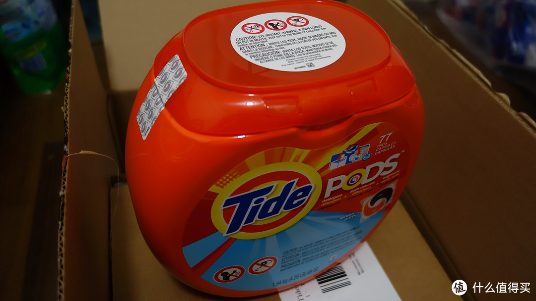 Tide 汰渍 Pods Detergent Ocean Mist 77 Count 三色洗衣球