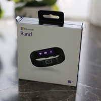 微软 Band 智能运动手环外观展示(搜星|按键|蓝牙|天气|设置)