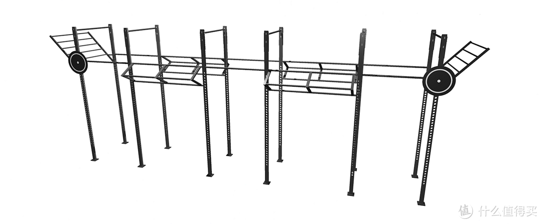 图片中是一个比较完整的crossfit Rig（图片来自网络）