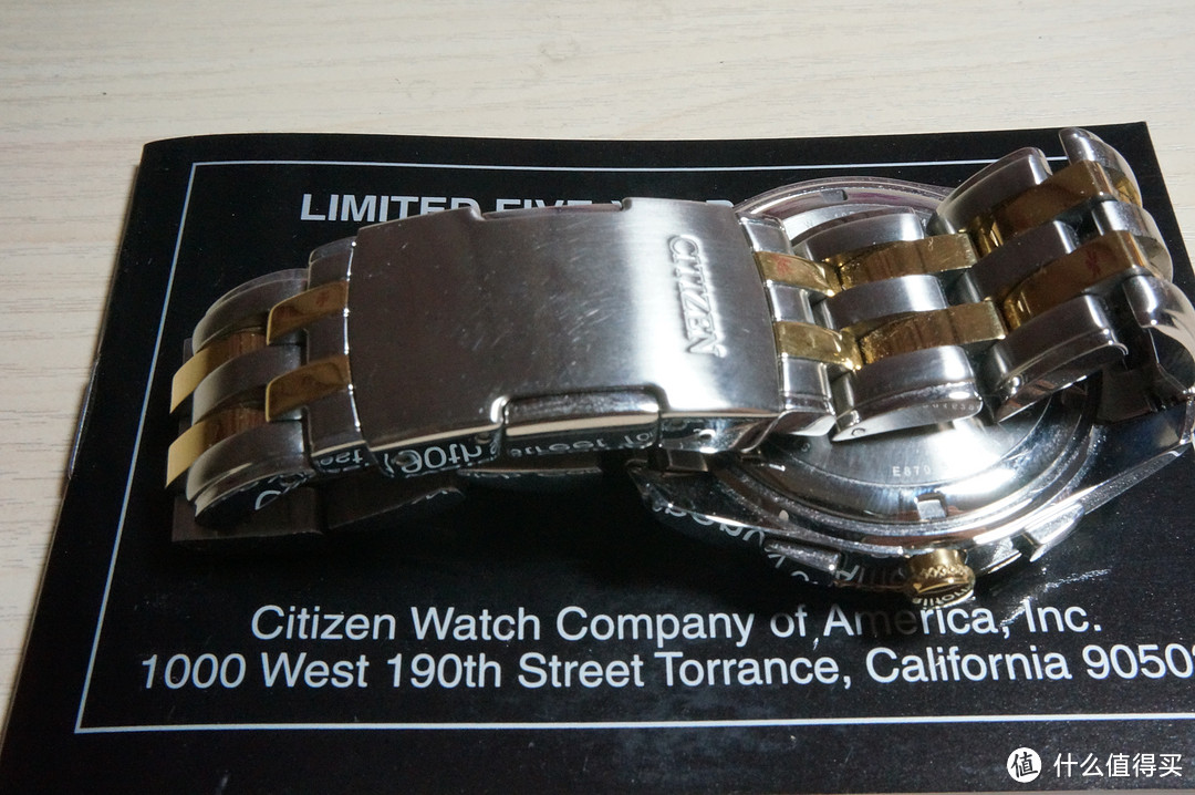 淡淡的间金色：美亚入手Citizen 西铁城 BL8004-53E光动能腕表，附购物心得以及截表带细节