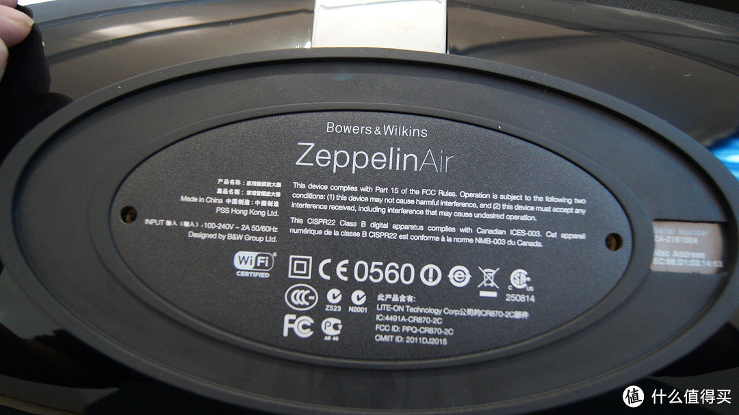 Bowers&Wilkins Zeppelin Air 二代桌面音响