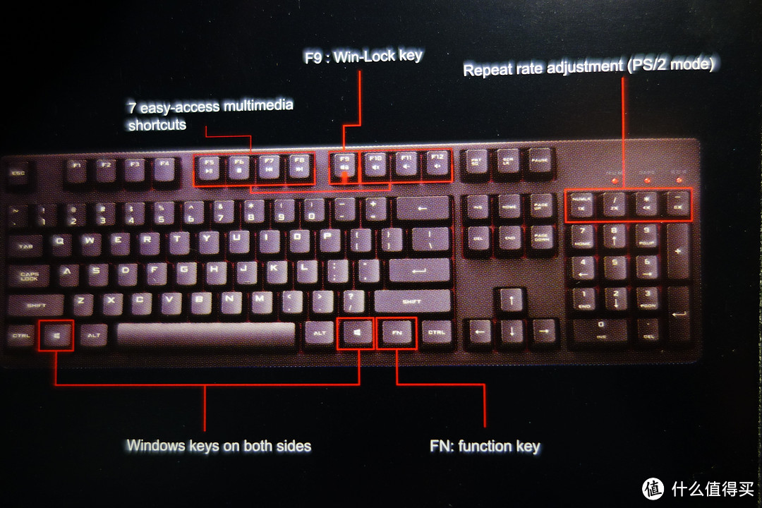 CoolerMaster 酷冷至尊 烈焰枪 XT版 青轴 游戏机械键盘